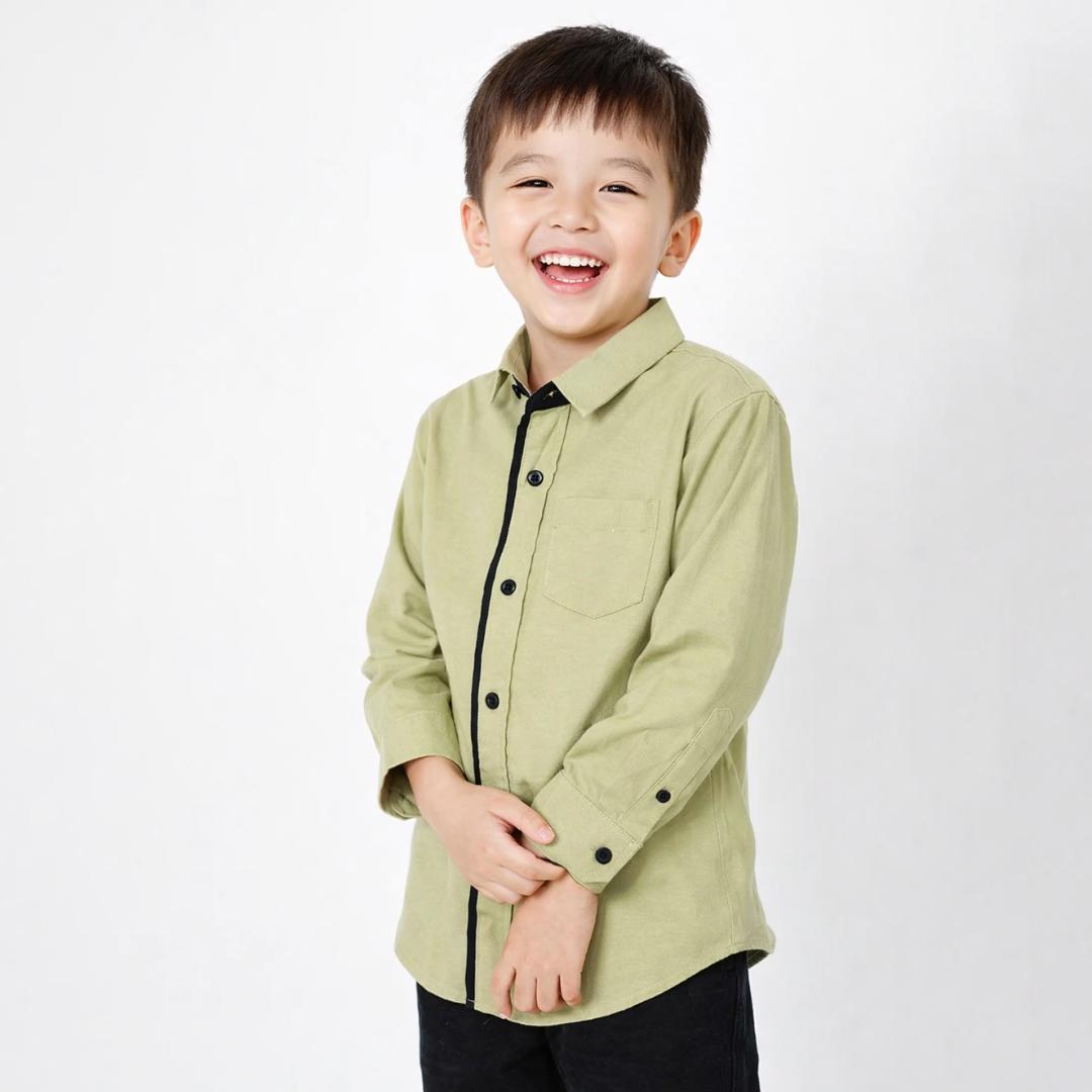 Ryusei Shirt kids Akazaki Long Slevee Mint Green