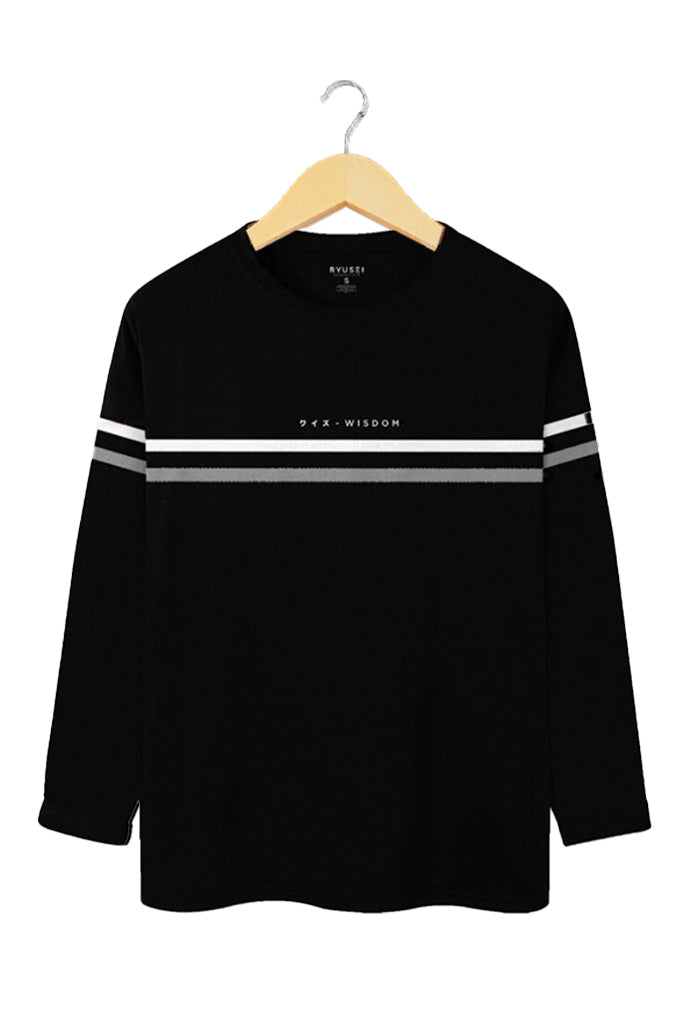 Ryusei Tshirt Kiyosu Long Sleeve Black - Ryusei