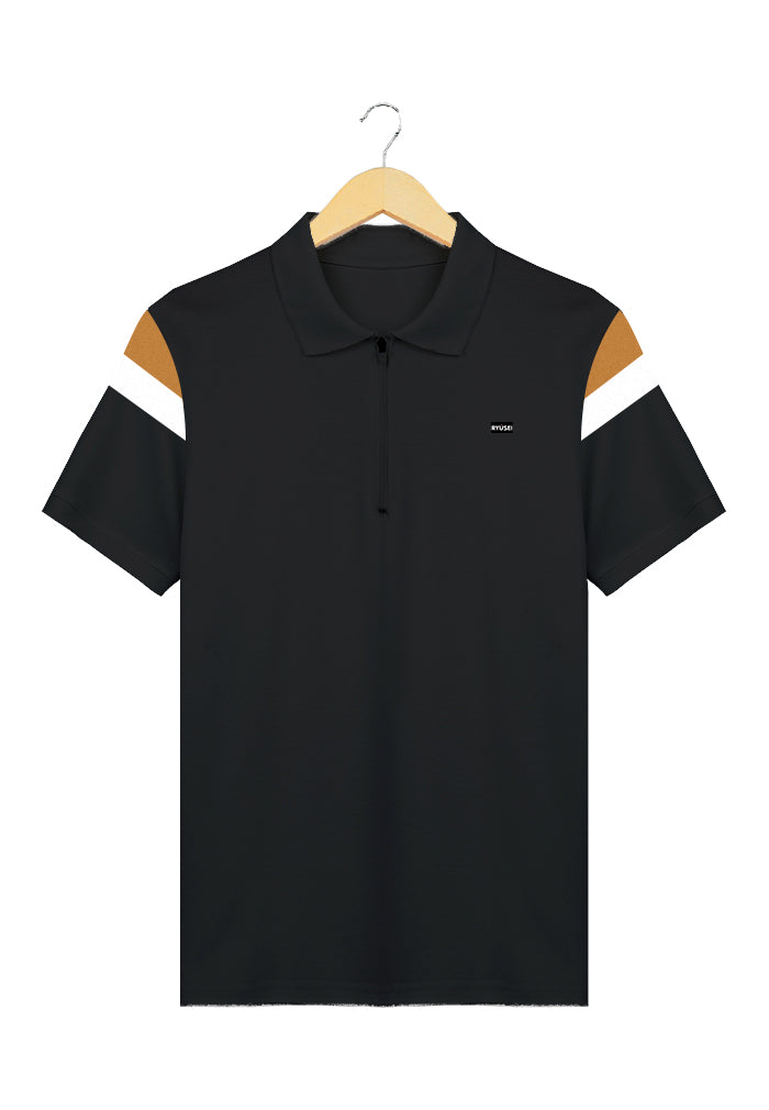 Ryusei Polo Shirt Kiakari CMB Black - Ryusei