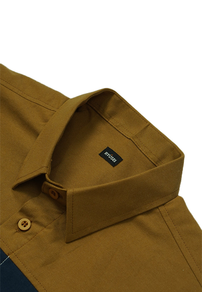 Ryusei Kemeja Hanazawa CMB Brown - Ryusei Shirt Men