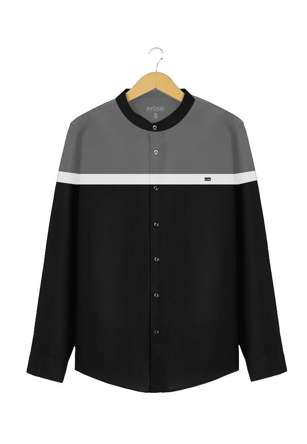 Ryusei Shirt Kitamaru Long Sleeve CMB Black