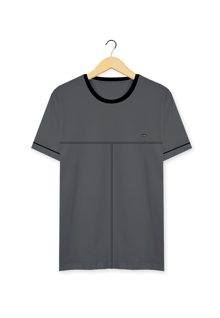 Ryusei Kaos Pria Takama Dark Grey