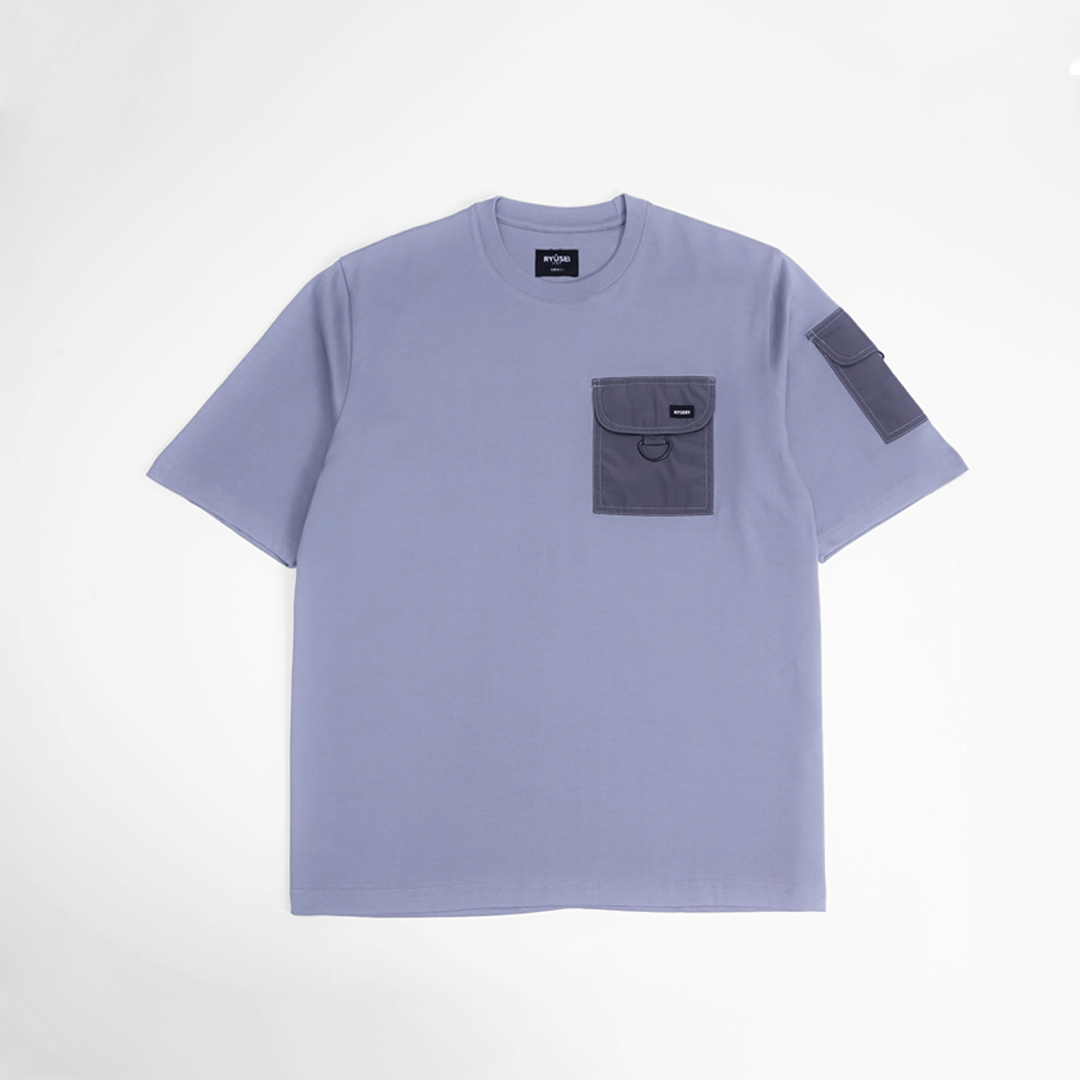 Ryusei Kaos Pria Oversize Boxy Tagashi Pocket