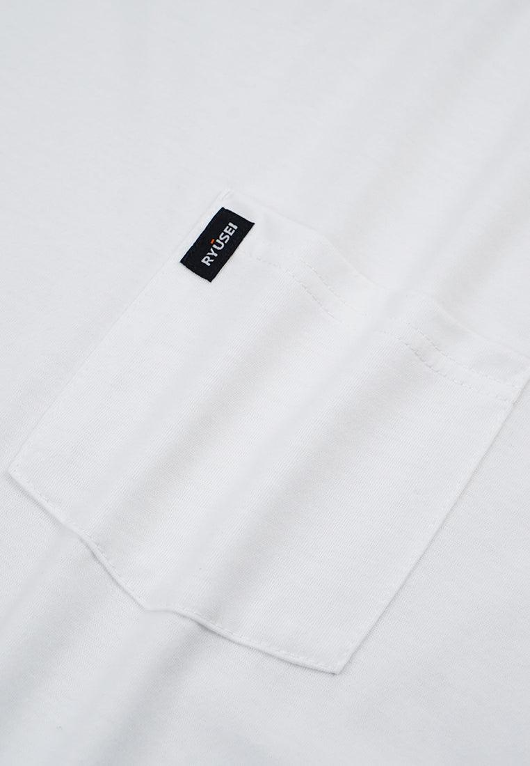 Ryusei Tshirt Kama Pocket White - Ryusei