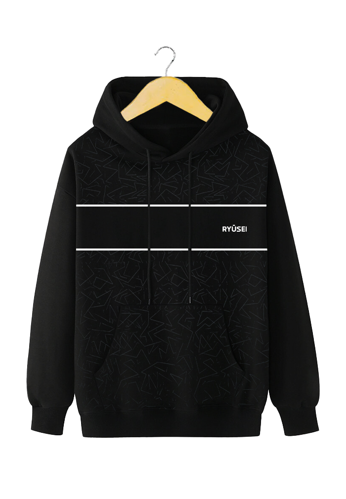 Ryusei Sweater Hoodie Hokota Black DF