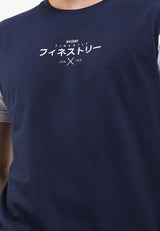 Ryusei Tshirt Ozu Navy