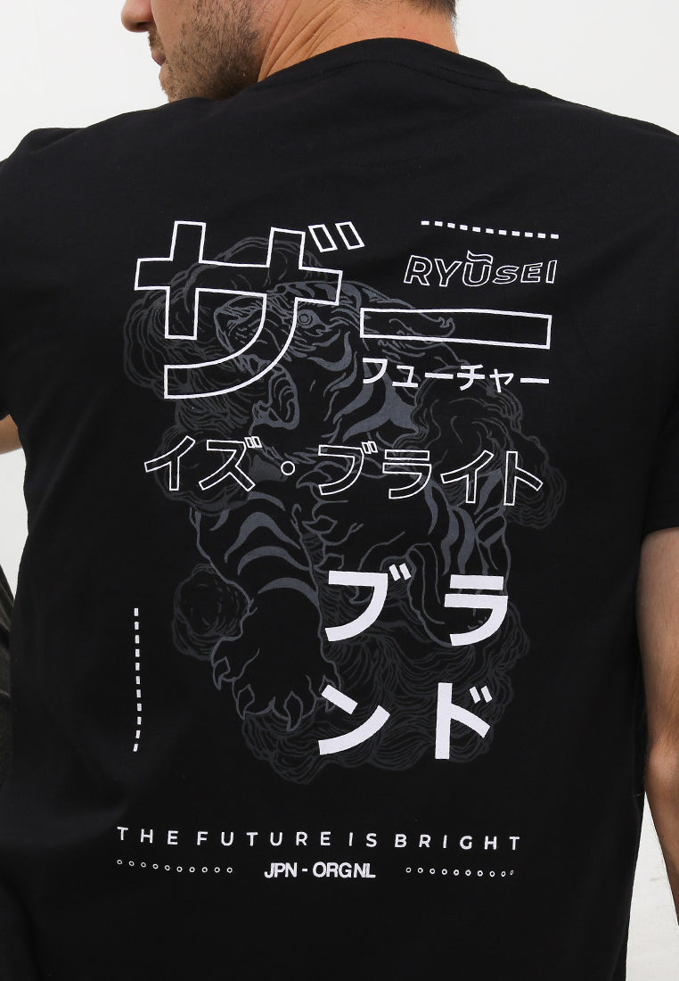 Ryusei Tshirt Bright Black - Ryusei