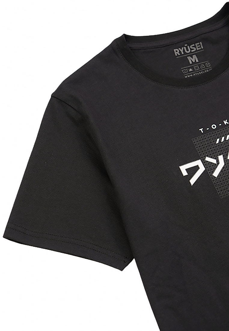 Ryusei Tshirt Hashima Black - Ryusei