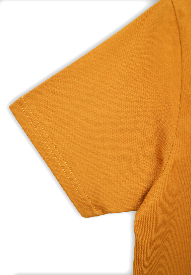 Ryusei Tshirt Kagawa Button Mustard - Ryusei