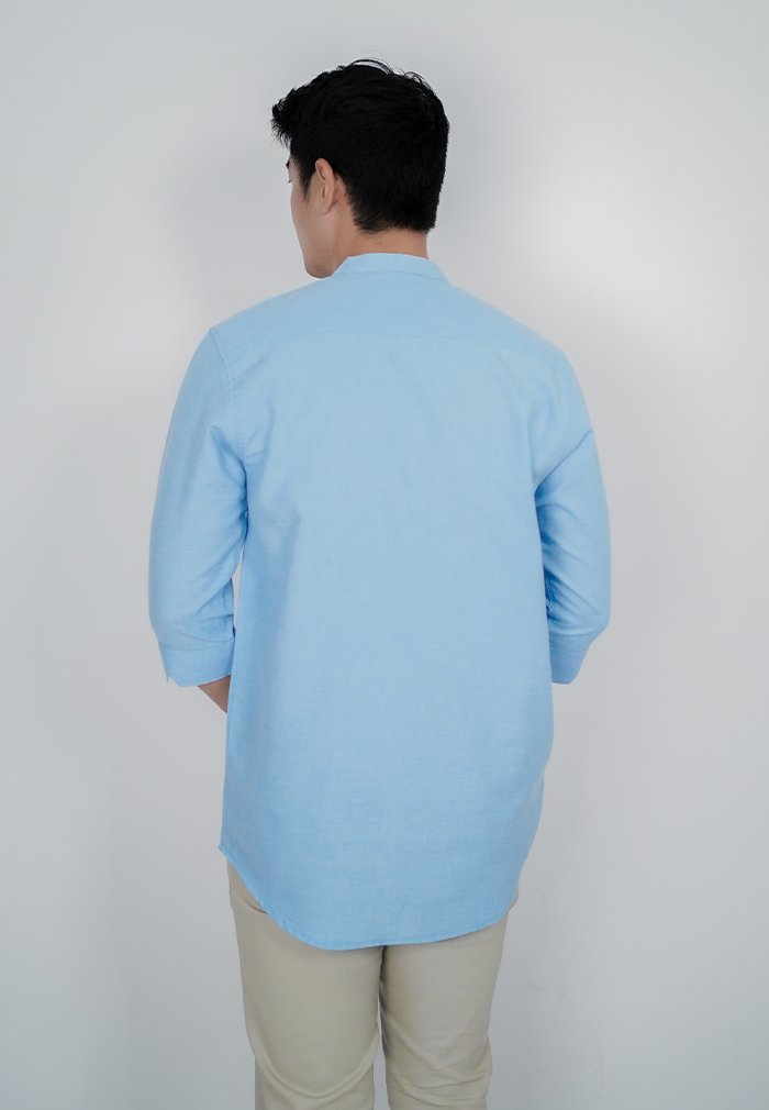 Ryusei Kurta Shirt Nakayama 2 Tone Sage Blue