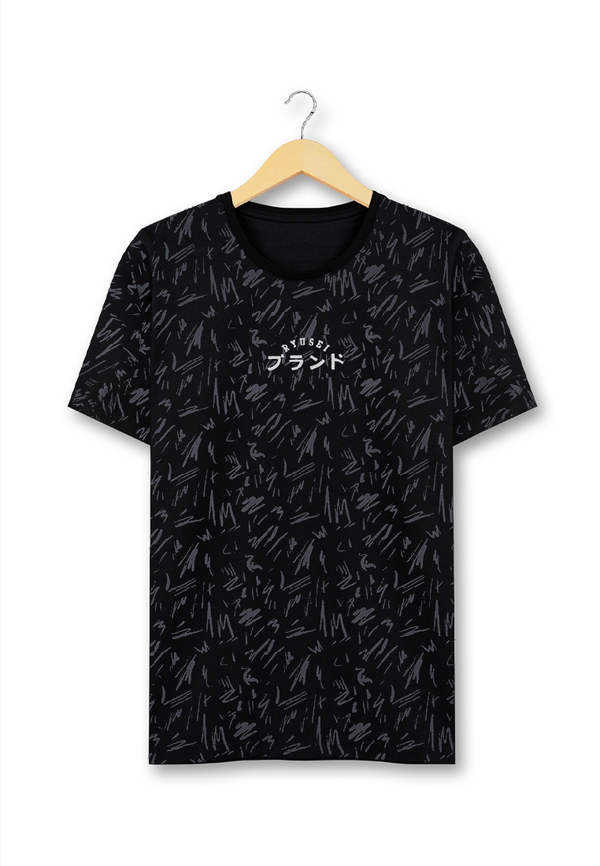 Ryusei Tshirt Hachiko FP Black - Ryusei T-Shirt