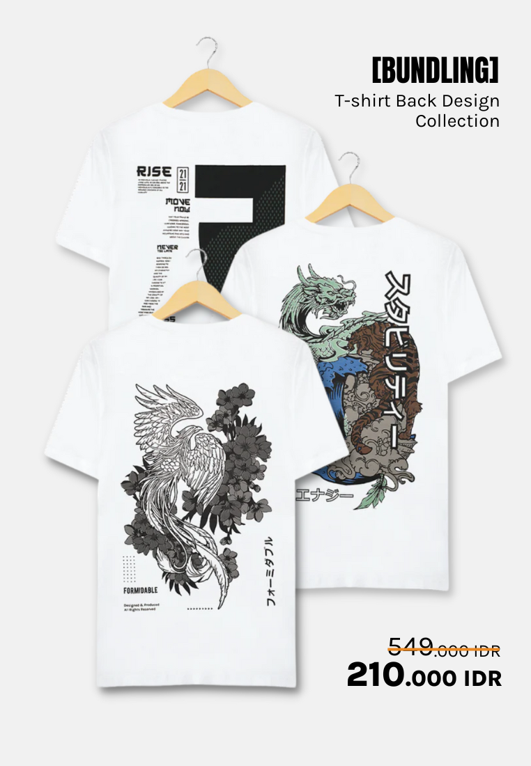 [BUNDLING] T-shirt Back Design Collection - Ryusei