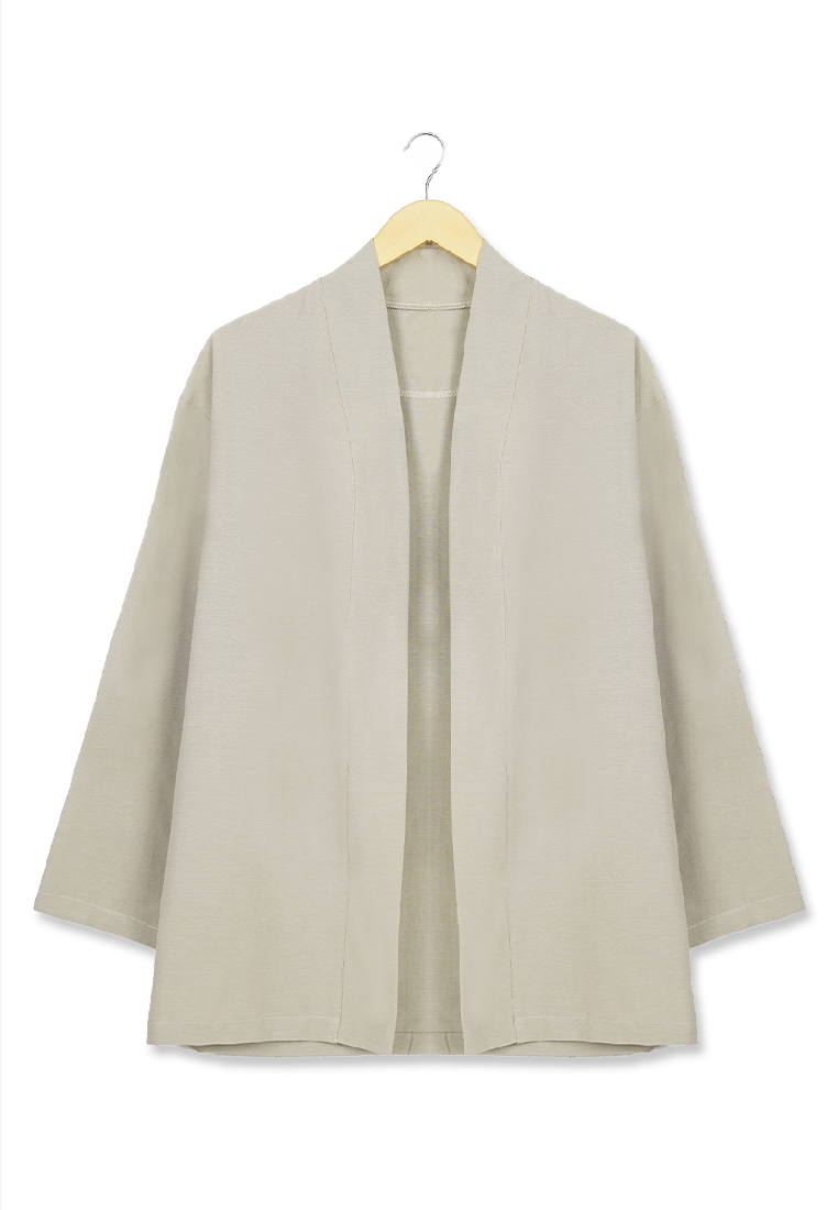 Ryusei Kimono Kata Long Sleeve Light Brown - Ryusei