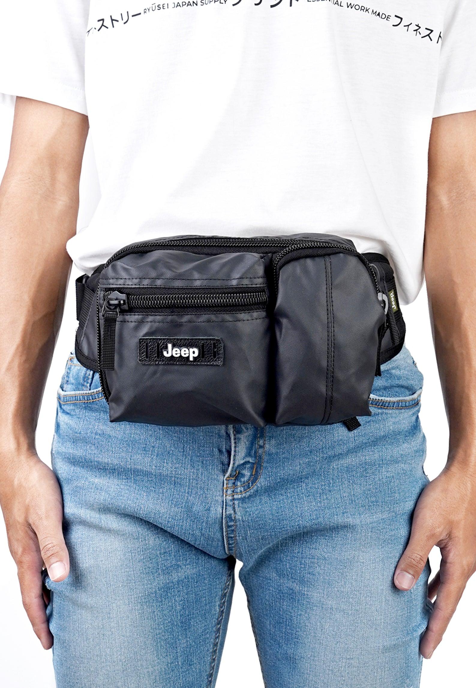 { Jeep } Waist Bag JP UT 626 Black - Ryusei