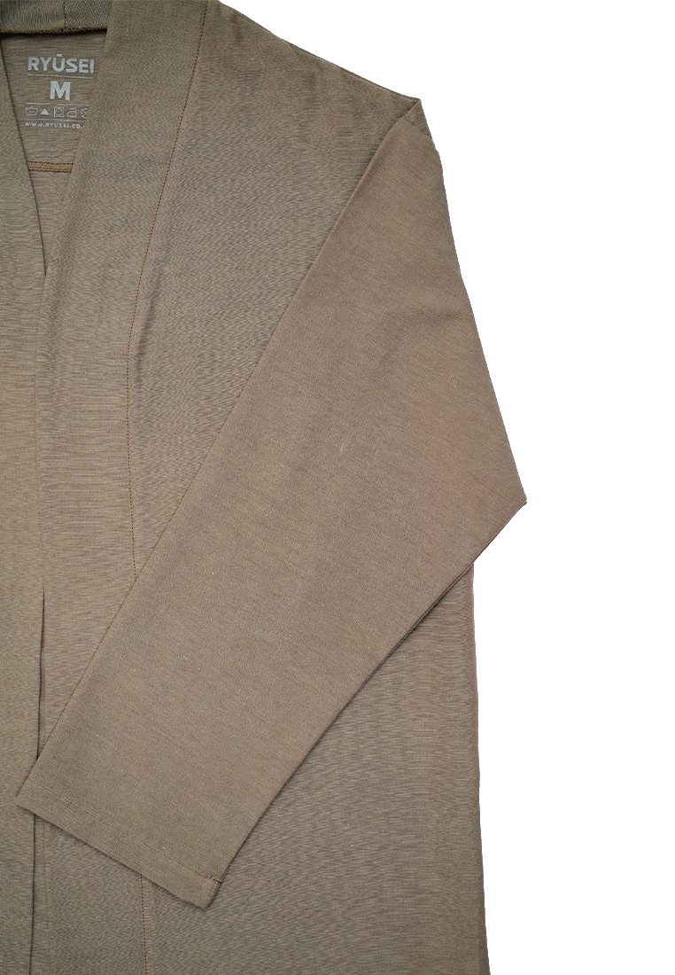 Ryusei Kimono Kata Long Sleeve Brown - Ryusei