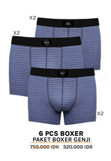 [Paket] Boxer Genji Navy (6 Pcs)