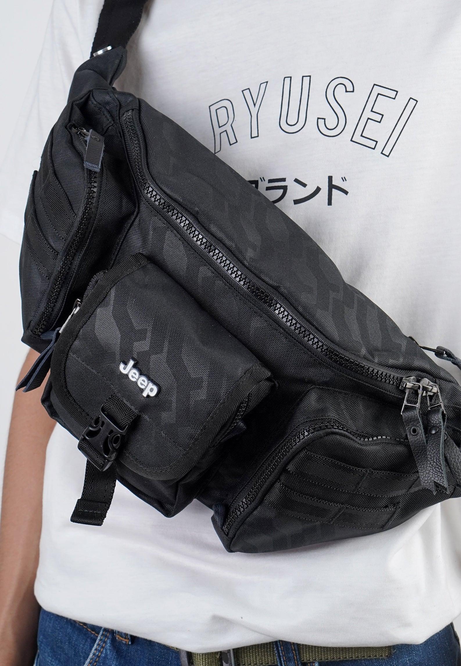 { Jeep } Waist Bag JP UT 639 Black - Ryusei