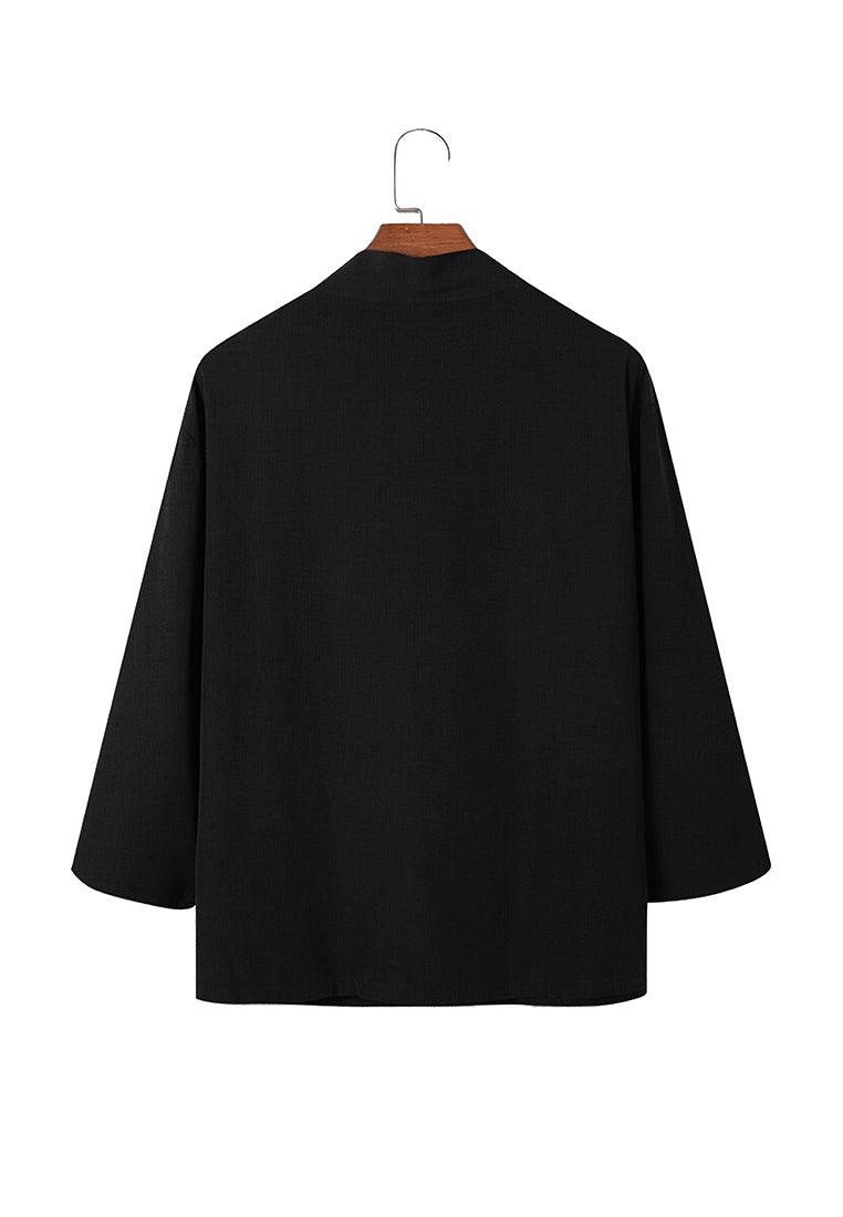 Ryusei Kimono Kata Long Sleeve Black - Ryusei