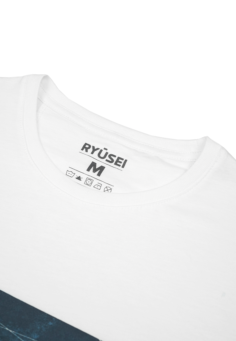 Ryusei Tshirt Takatoshi Stripe White - Ryusei