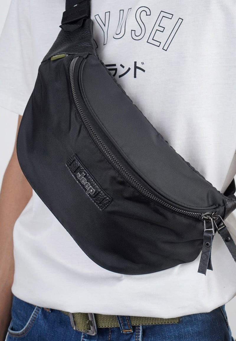 { Jeep } Waist Bag JP UT 633 Black - Ryusei