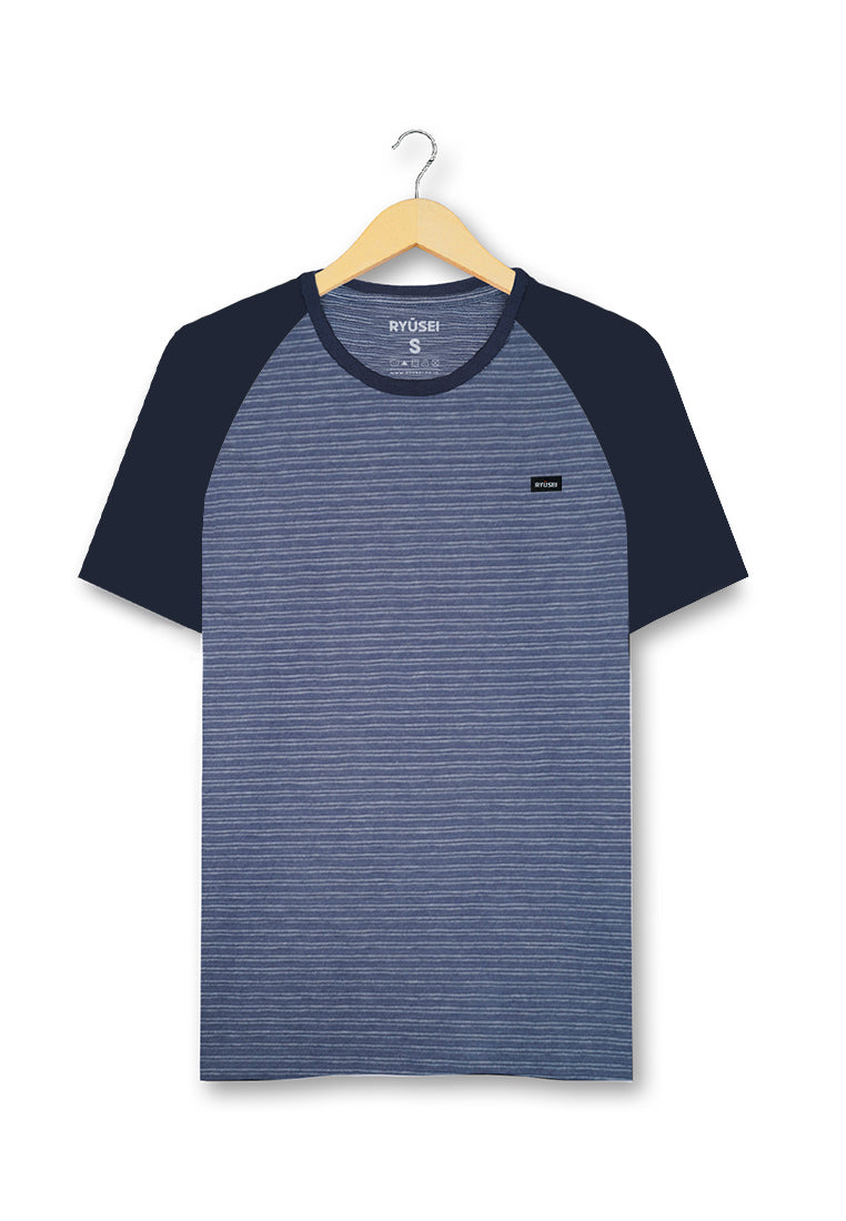 Ryusei Tshirt Minata Stripe Dark Navy - Ryusei
