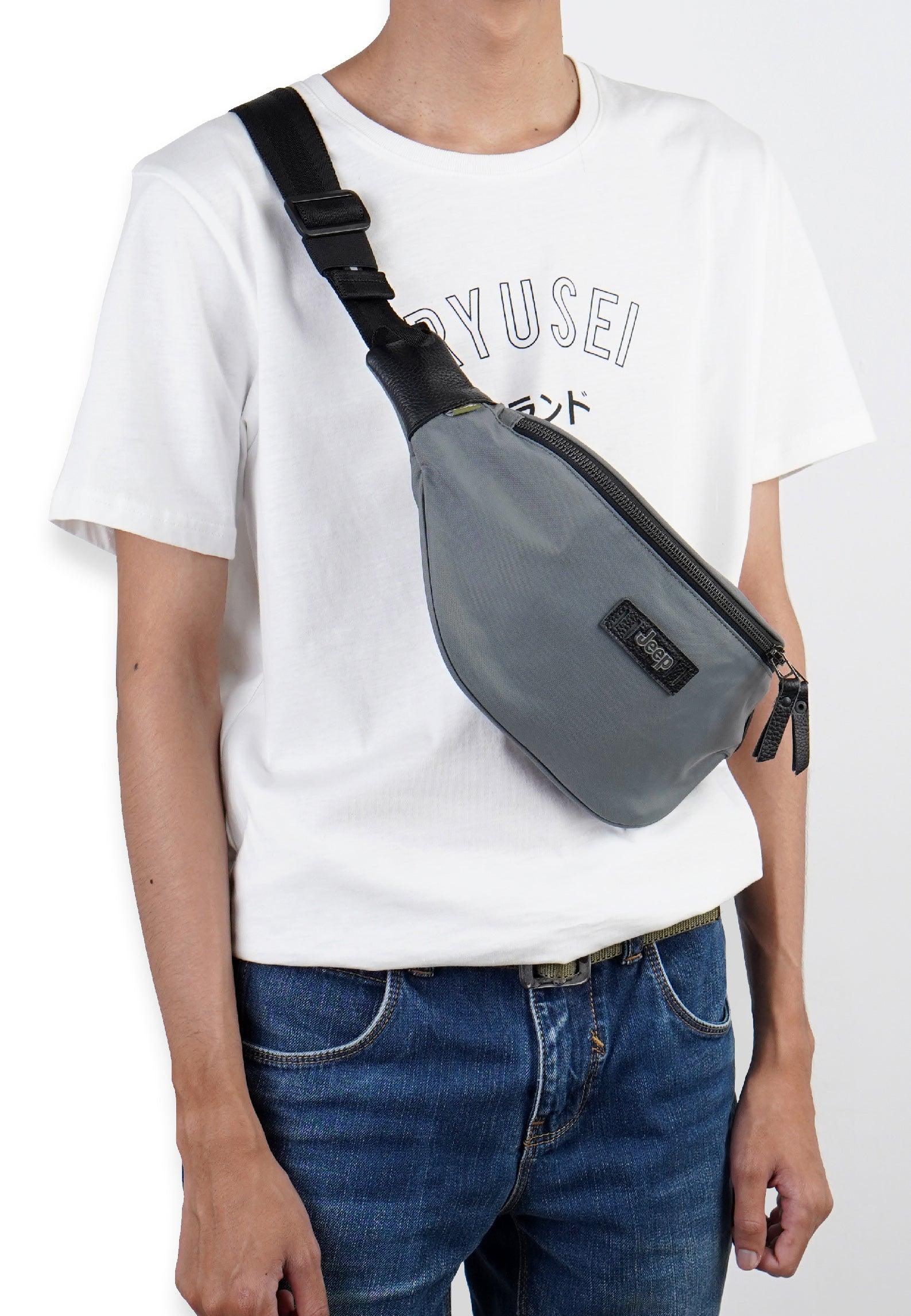 { Jeep } Waist Bag JP UT 633 Grey - Ryusei