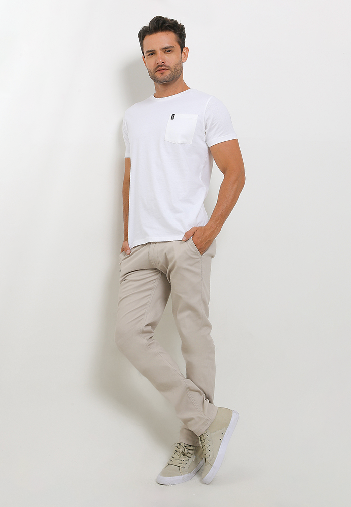 Ryusei Tshirt Kama Pocket White - Ryusei