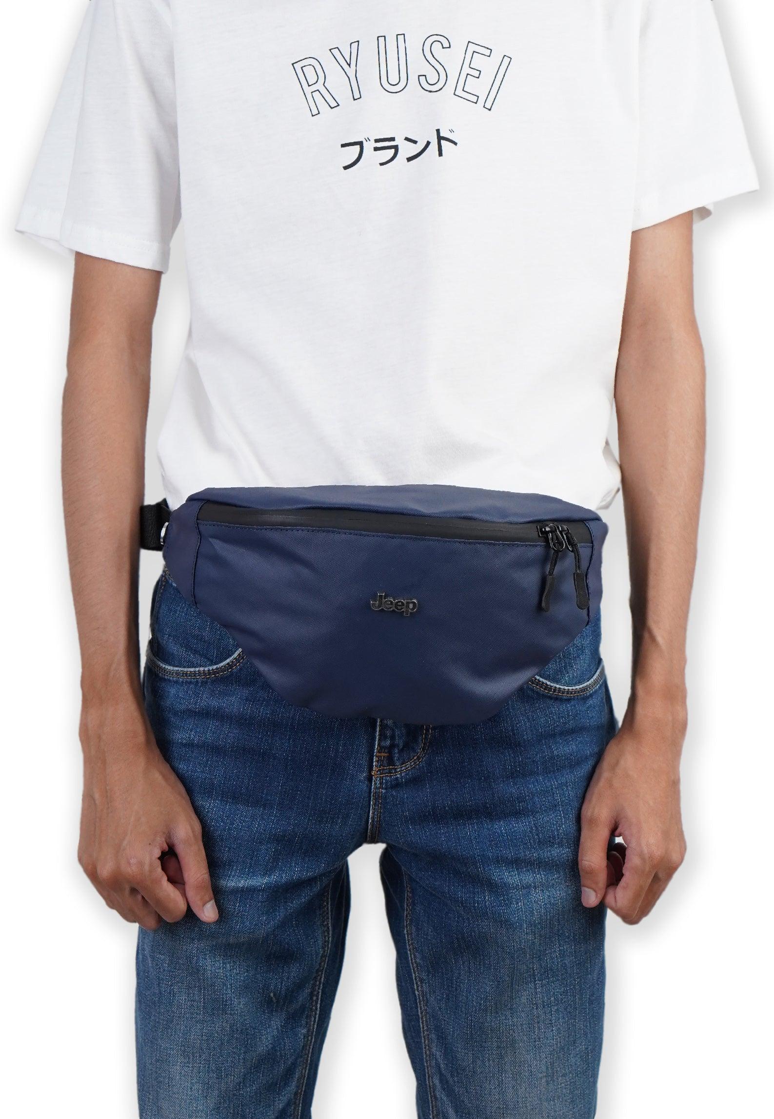 { Jeep } Waist Bag JP UT 642 Navy - Ryusei