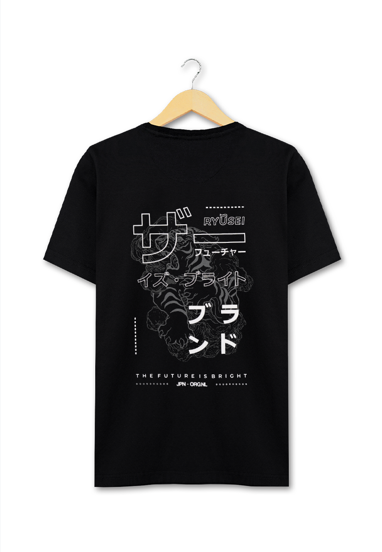 Ryusei Tshirt Bright Black - Ryusei