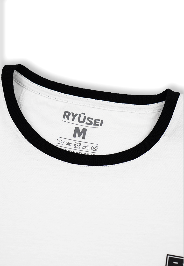 Ryusei Tshirt Existence Stripe Black - Ryusei