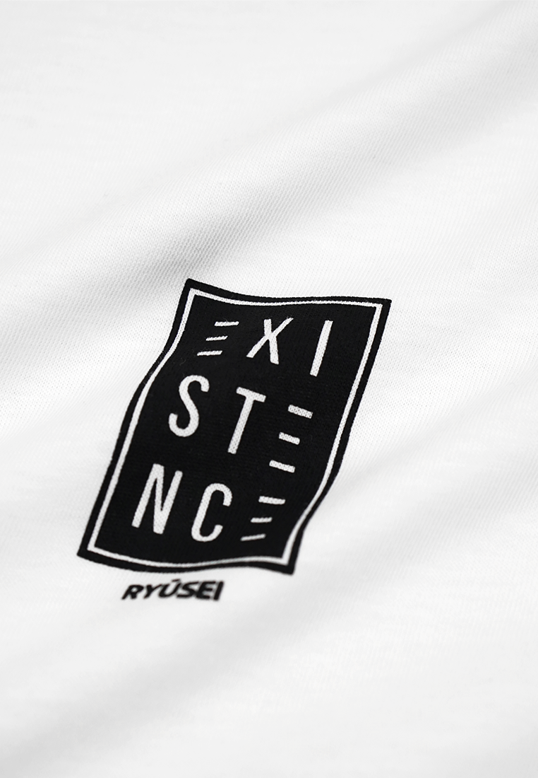 Ryusei Tshirt Existence Stripe Black - Ryusei