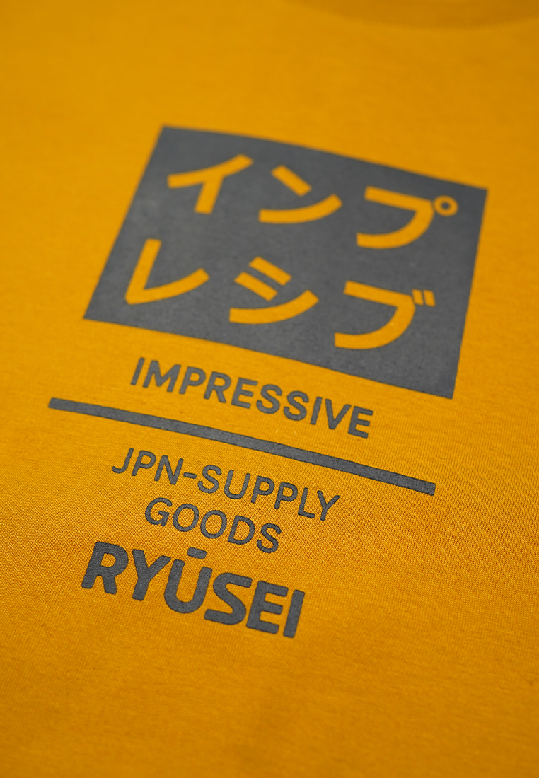 Ryusei Tshirt Impressive Jpn Mustard - Ryusei