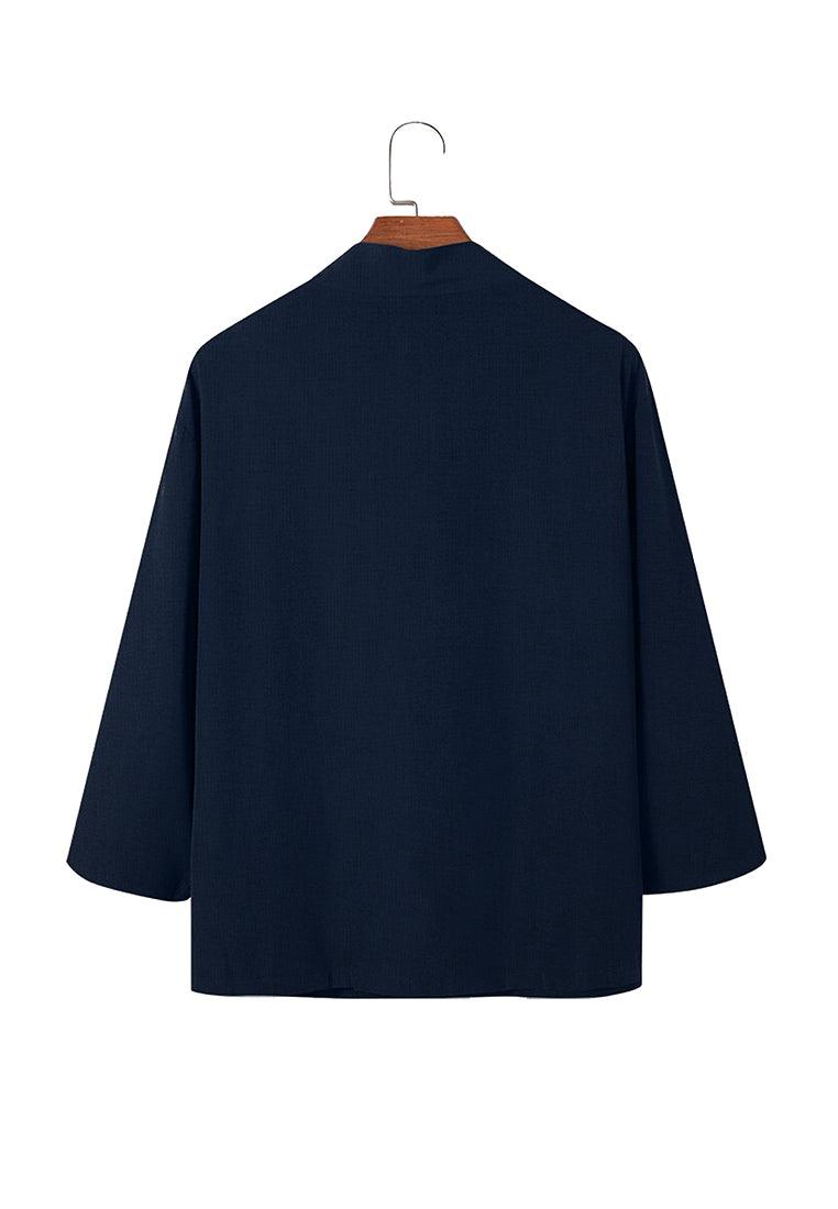 Ryusei Kimono Kata Long Sleeve Navy - Ryusei