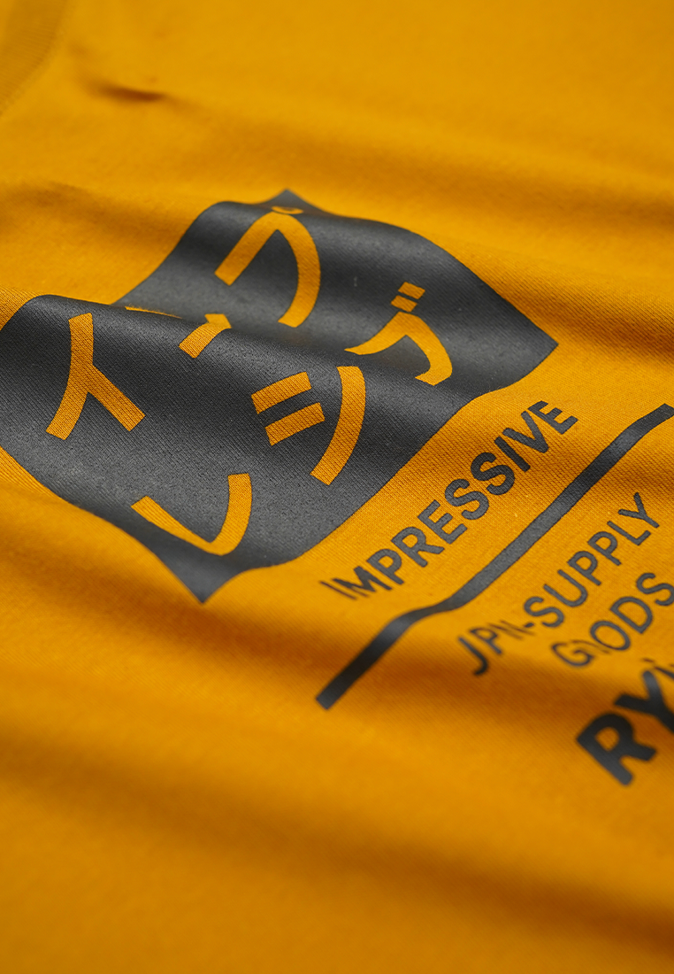 Ryusei Tshirt Impressive Jpn Mustard - Ryusei