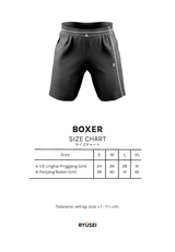 Celana Boxer Kenzou Black - Ryusei