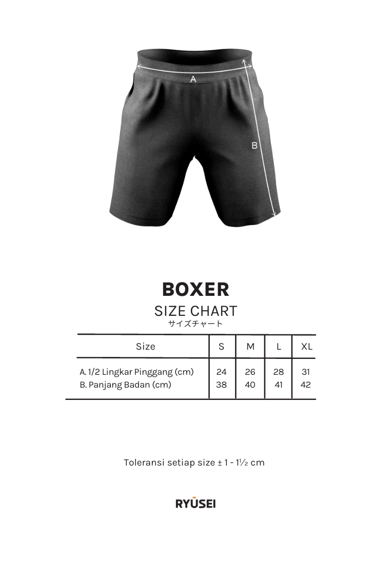 Celana Boxer Ryusei Kenzou Dark Navy - Ryusei