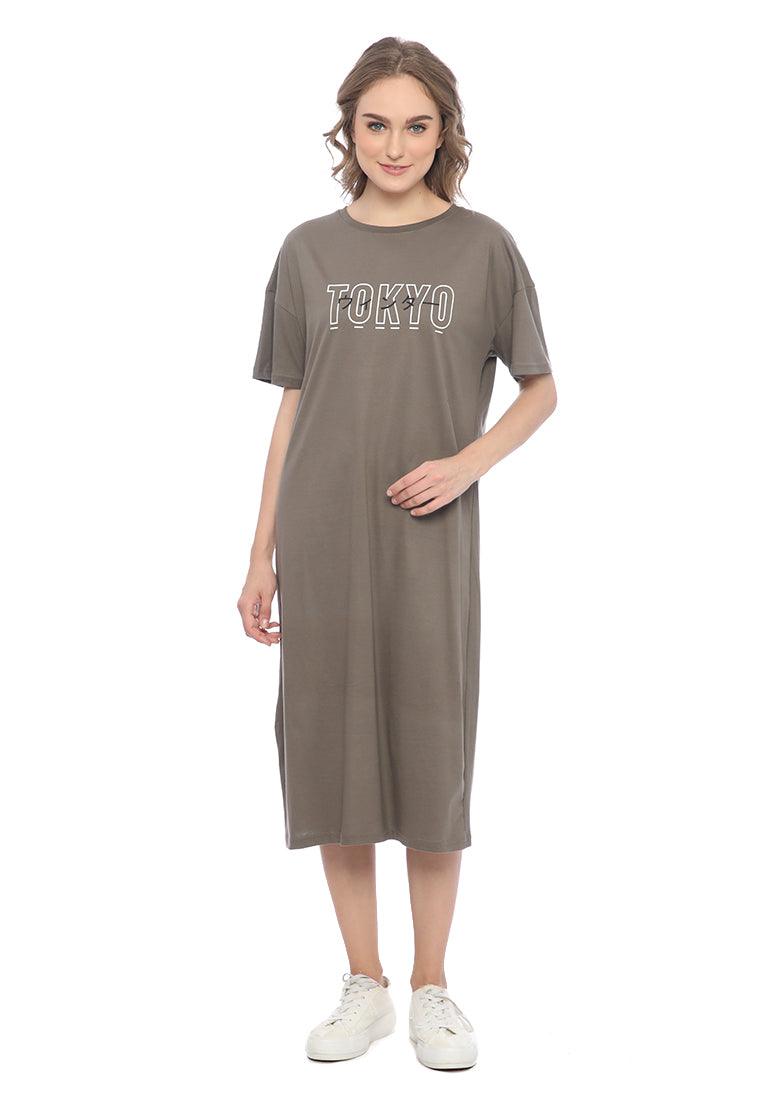 Ryusei Dress Oversize Haruna Khaki - Ryusei