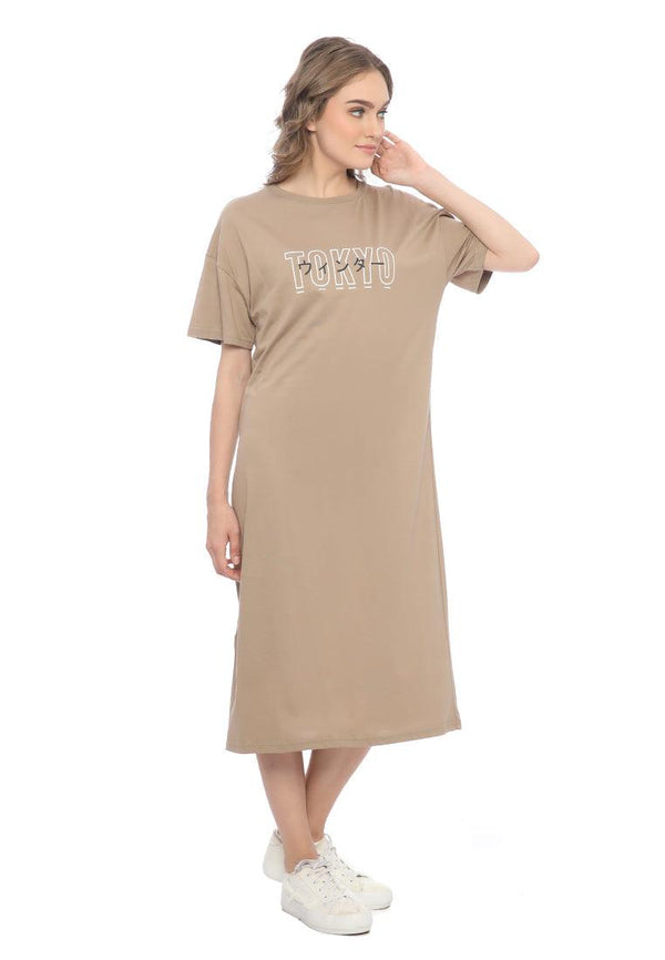 Ryusei Dress Oversize Katana Light Brown - Ryusei