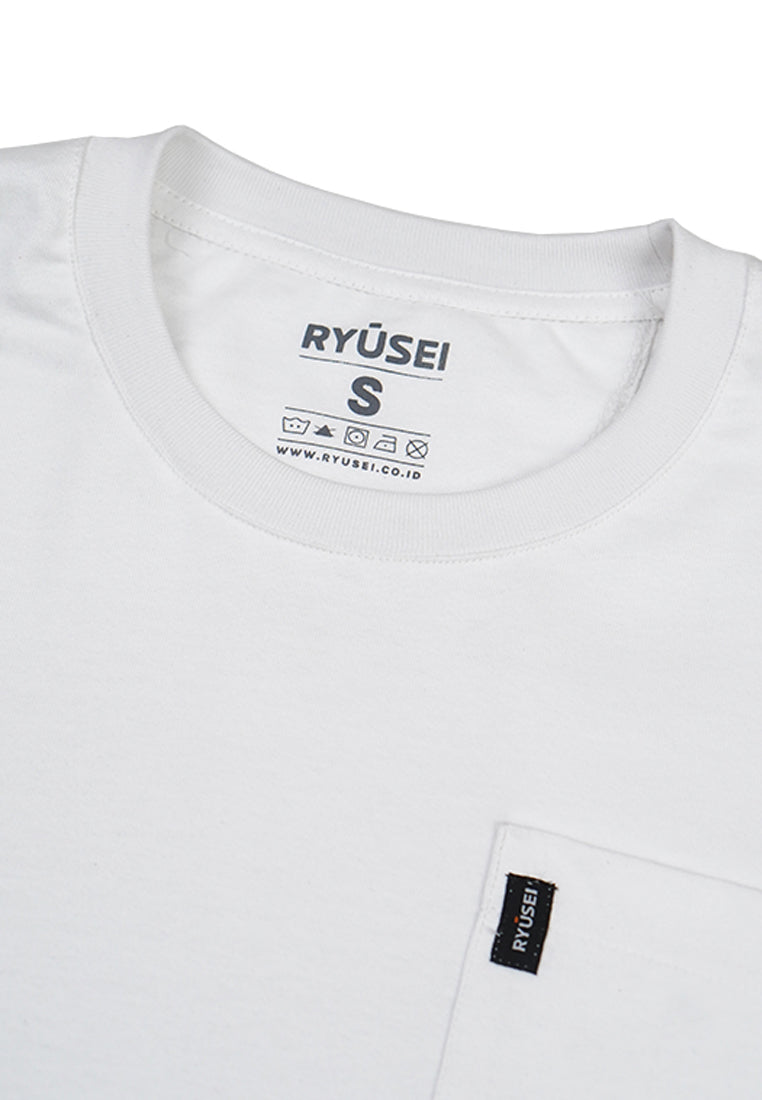 Ryusei Tshirt Oversize Kenji Pocket White - Ryusei