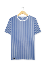 Ryusei Tshirt Fumihiro Stripe White Blue - Ryusei