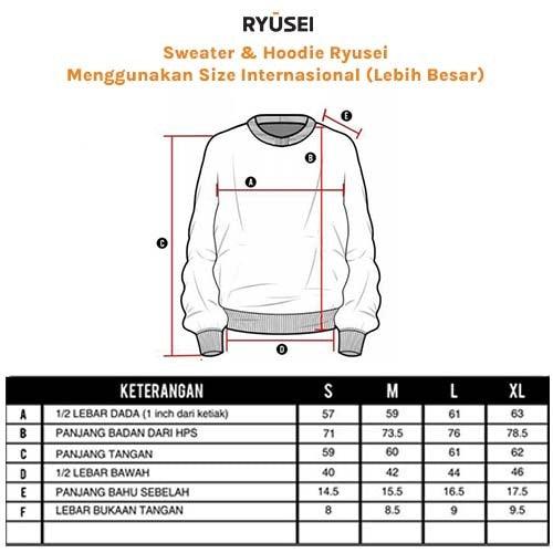 Swt Men Hiroshima Maroon - Ryusei Sweater