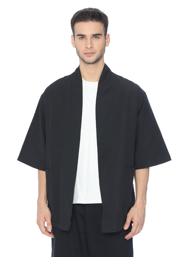 Ryusei Kimono Haka Pocket Black - Ryusei
