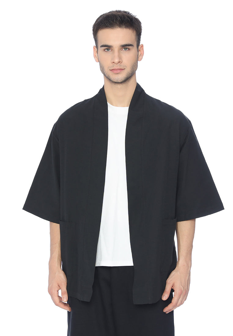Ryusei Kimono Haka Pocket Black - Ryusei