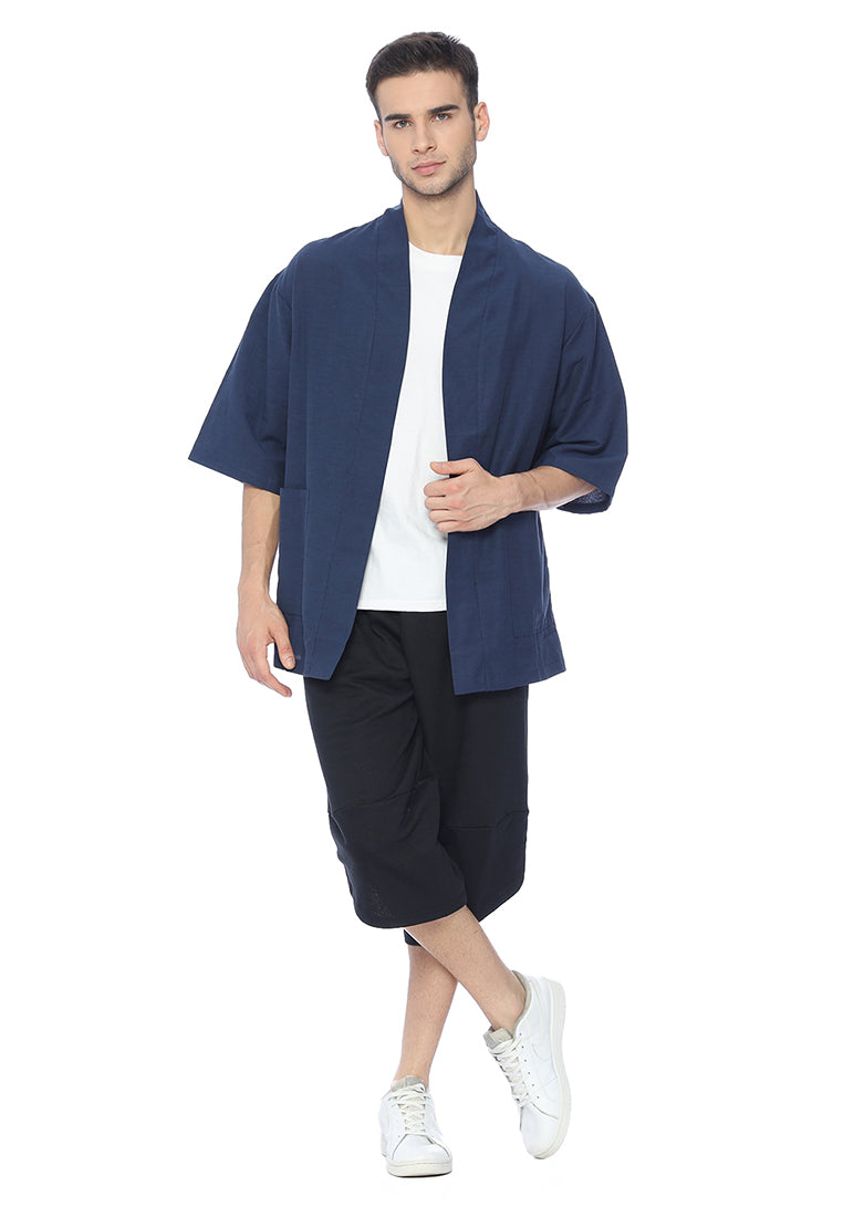 Ryusei Kimono Haka Pocket Navy - Ryusei