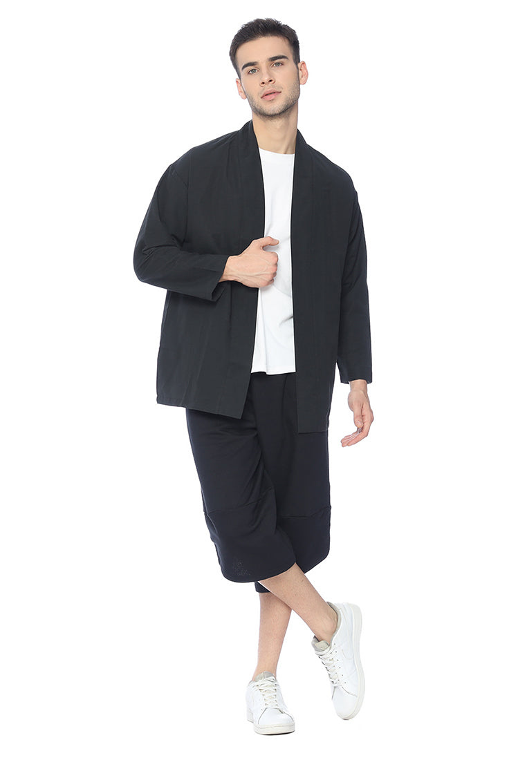 Ryusei Kimono Kata Long Sleeve Black - Ryusei