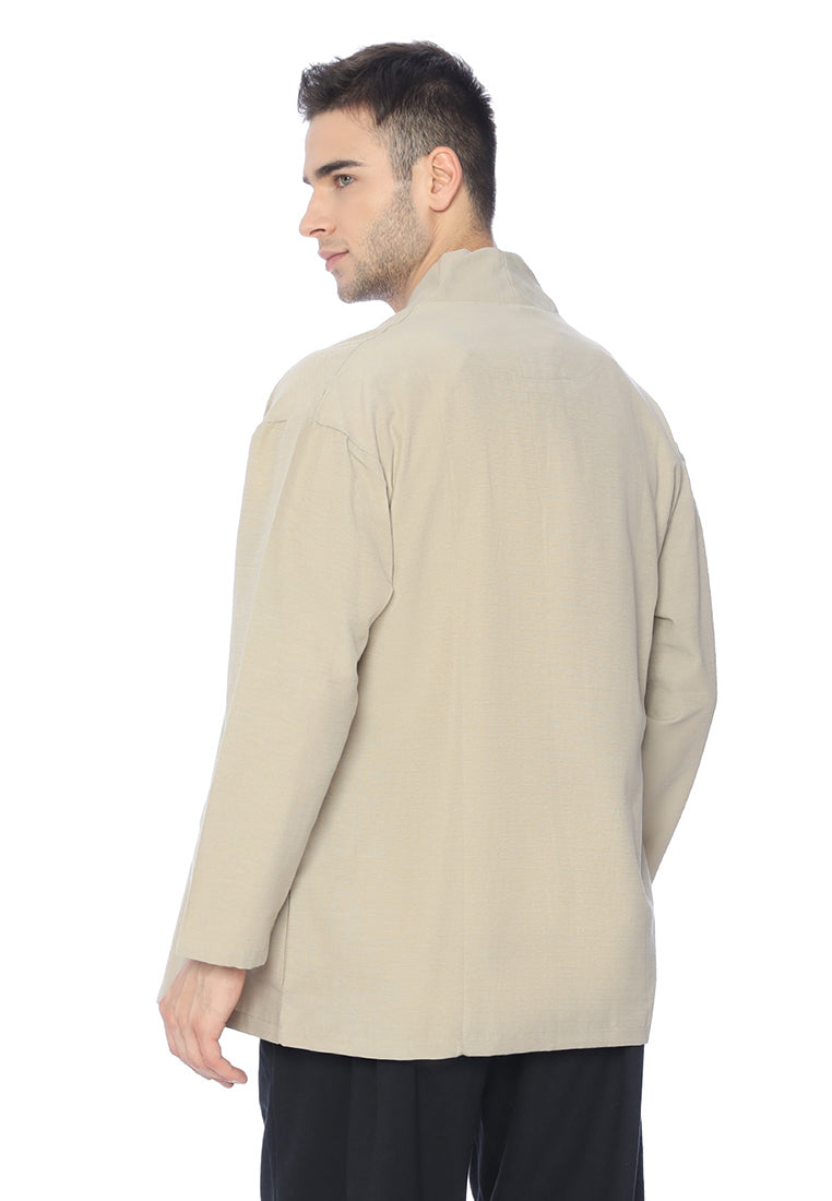 Ryusei Kimono Kata Long Sleeve Light Brown - Ryusei