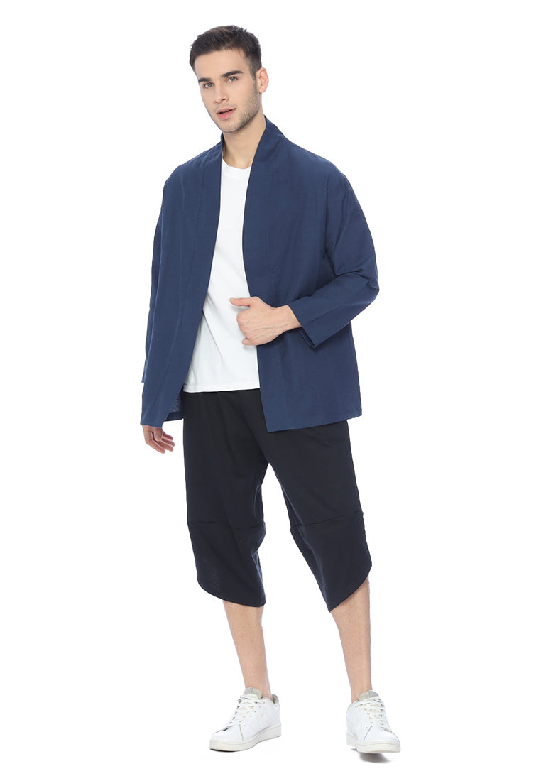 Ryusei Kimono Kata Long Sleeve Navy - Ryusei