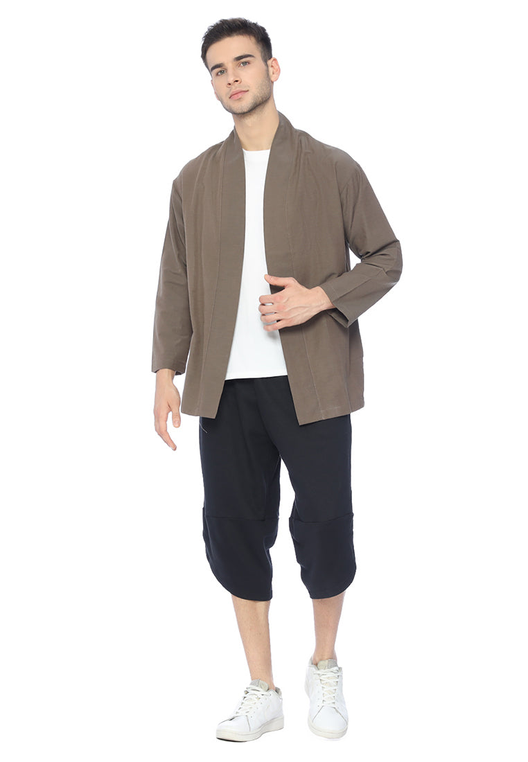 Ryusei Kimono Kata Long Sleeve Brown - Ryusei