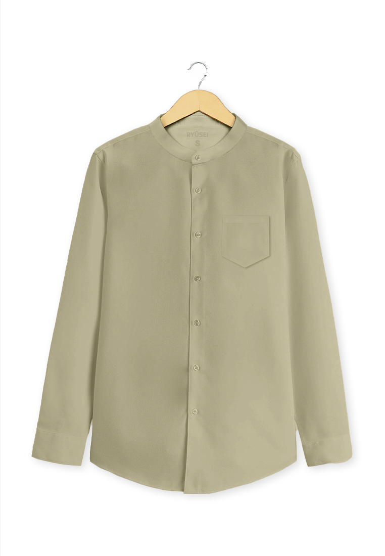 Ryusei Kemeja Katashi Long Sleeve Mint Green - Ryusei