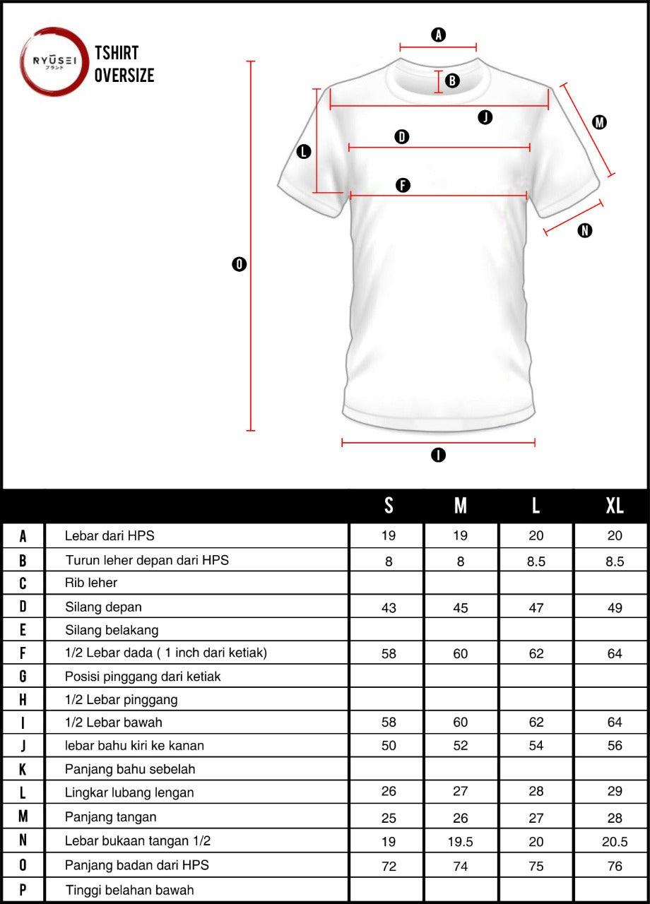 Ryusei Tshirt Oversize Daily Japan Black - Ryusei